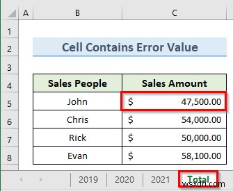 3D Reference Not Working in Excel (3 Reasons & Solutions)