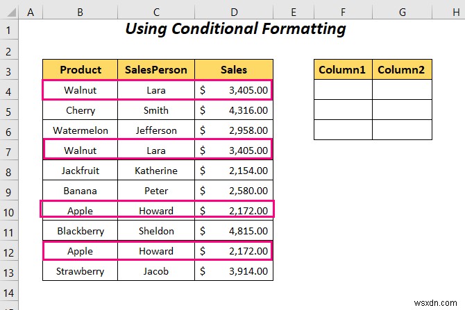 How to Transpose Duplicate Rows to Columns in Excel (4 Ways)
