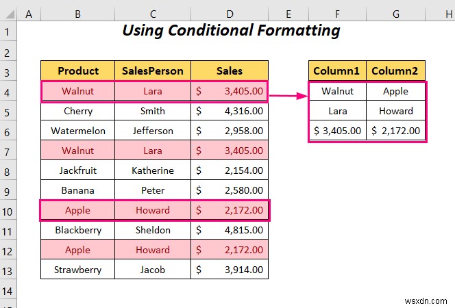 How to Transpose Duplicate Rows to Columns in Excel (4 Ways)