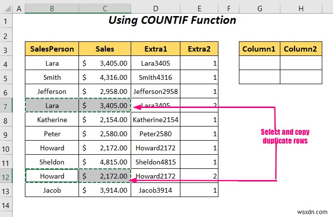 How to Transpose Duplicate Rows to Columns in Excel (4 Ways)