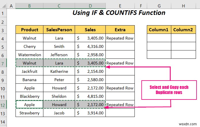 How to Transpose Duplicate Rows to Columns in Excel (4 Ways)