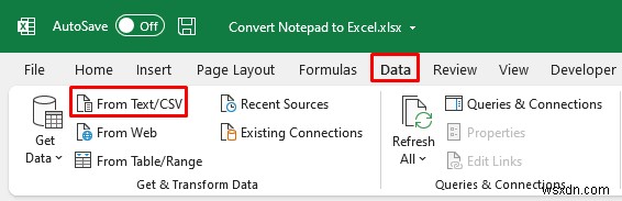 How to Open Notepad or Text File in Excel with Columns (3 Easy Methods)