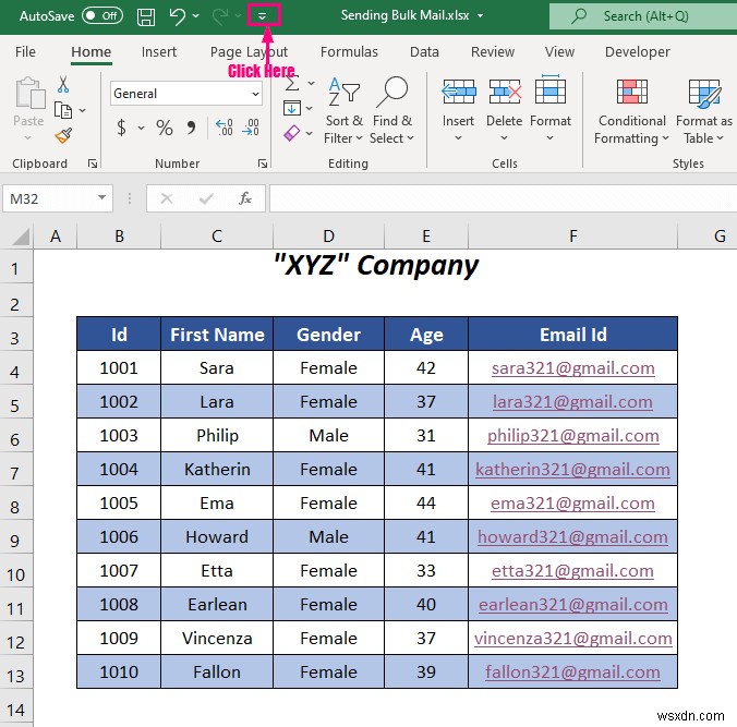 How to Send Bulk Email from Outlook Using Excel (3 Ways)