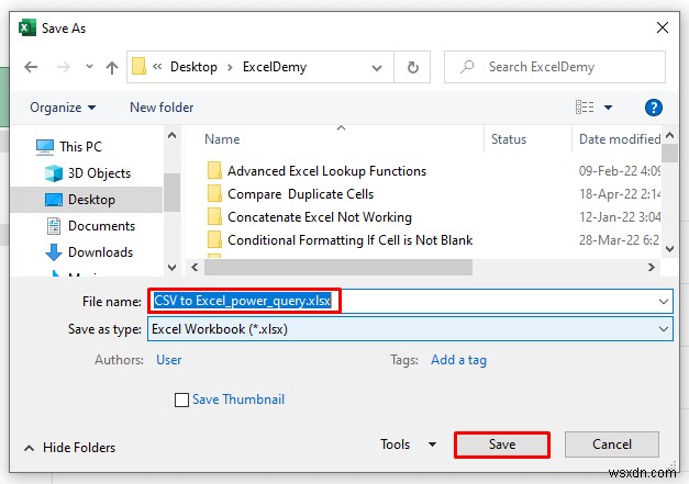 How to Convert CSV to Excel with Columns (5 Methods)
