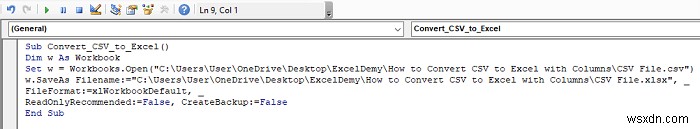 How to Convert CSV to Excel with Columns (5 Methods)