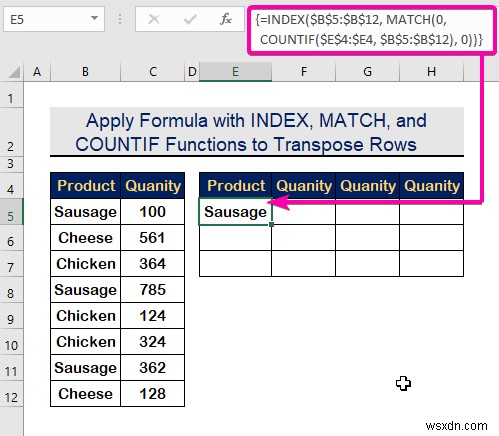 How to Transpose Rows to Columns Based on Criteria in Excel (2 Ways)