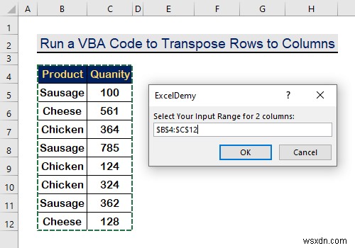 How to Transpose Rows to Columns Based on Criteria in Excel (2 Ways)
