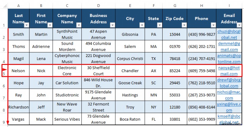 How to Maintain Customer Database in Excel