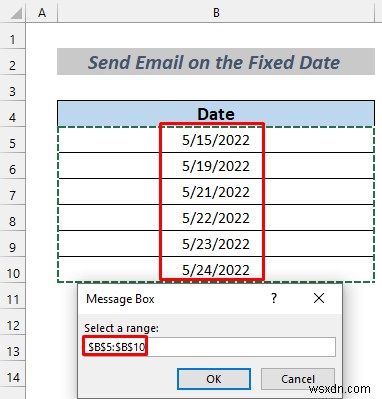 How to Automatically Send Email from Excel Based on Date