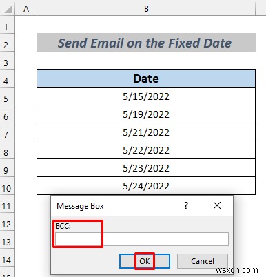How to Automatically Send Email from Excel Based on Date