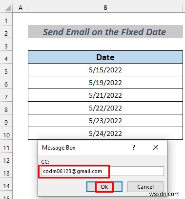 How to Automatically Send Email from Excel Based on Date