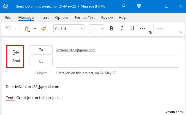 How to Automatically Send Email from Excel Based on Date