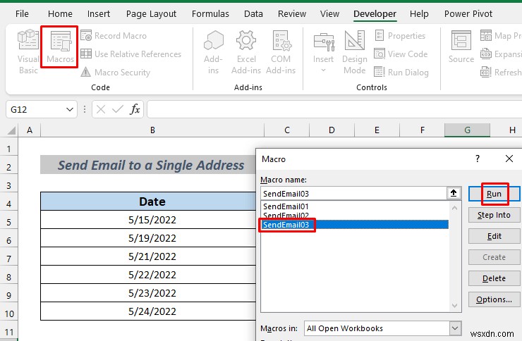 How to Automatically Send Email from Excel Based on Date