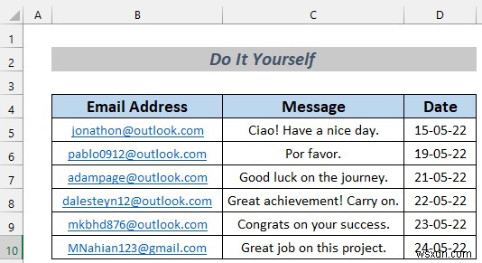 How to Automatically Send Email from Excel Based on Date