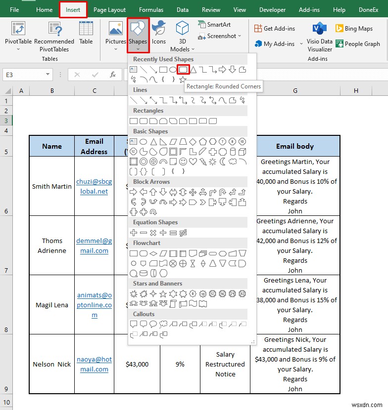 How to Send Automatic Email from Excel to Outlook (4 Methods)
