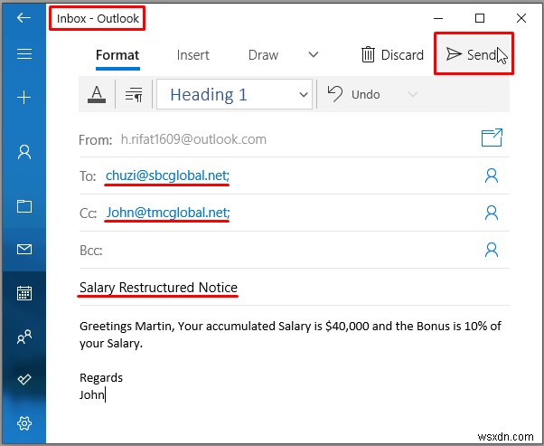 How to Send Automatic Email from Excel to Outlook (4 Methods)