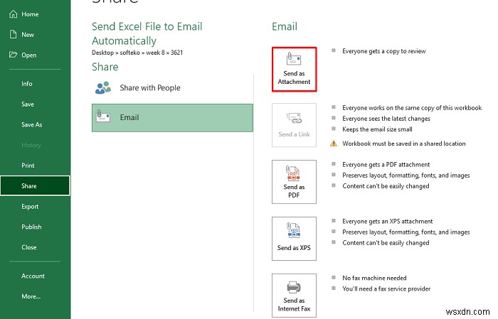 How to Send Excel File to Email Automatically (3 Suitable Methods)