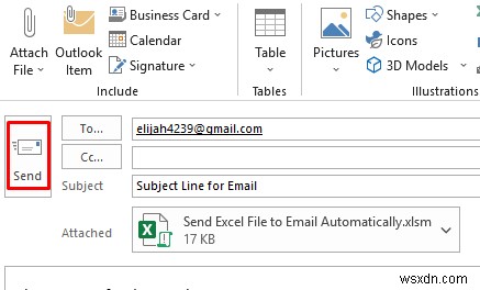 How to Send Excel File to Email Automatically (3 Suitable Methods)
