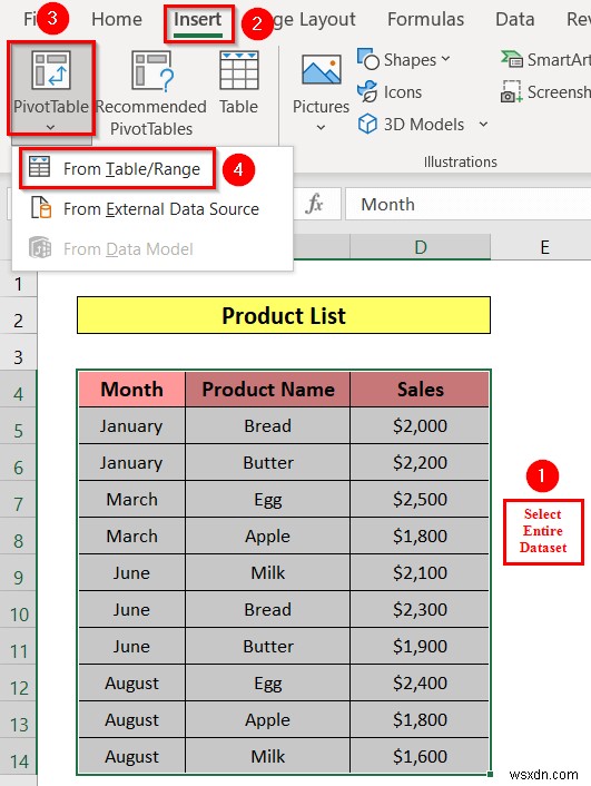 How to Insert Slicer in Excel (3 Simple Methods)