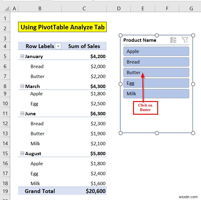 How to Insert Slicer in Excel (3 Simple Methods)