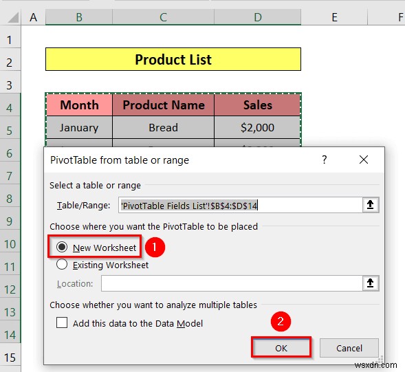 How to Insert Slicer in Excel (3 Simple Methods)