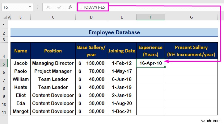 How to Create an Employee Database in Excel (with Easy Steps)