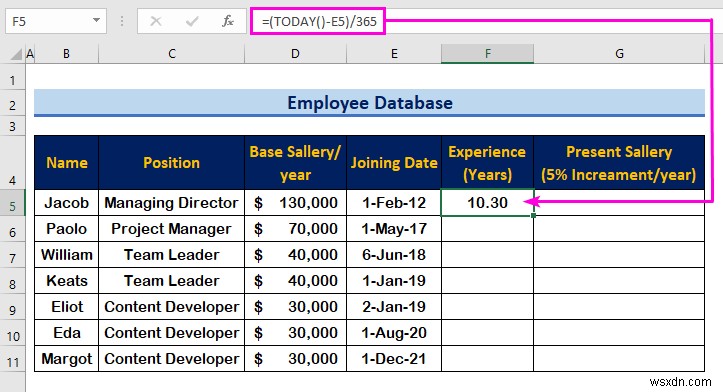 How to Create an Employee Database in Excel (with Easy Steps)