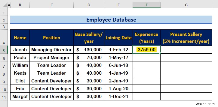 How to Create an Employee Database in Excel (with Easy Steps)