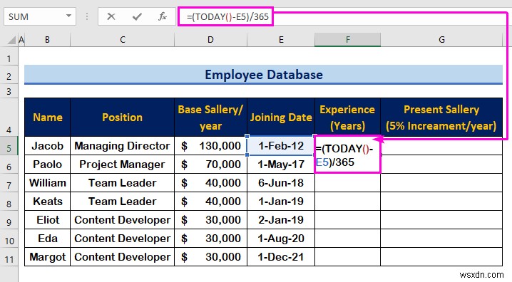 How to Create an Employee Database in Excel (with Easy Steps)