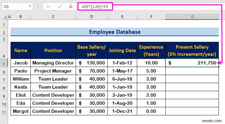 How to Create an Employee Database in Excel (with Easy Steps)