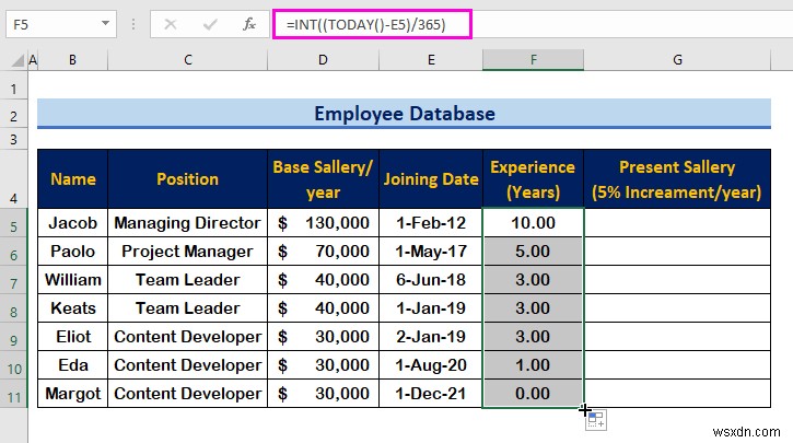 How to Create an Employee Database in Excel (with Easy Steps)