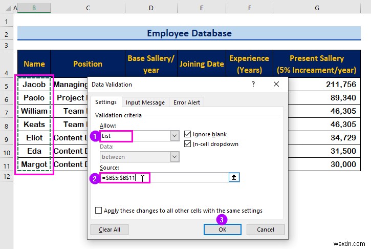 How to Create an Employee Database in Excel (with Easy Steps)