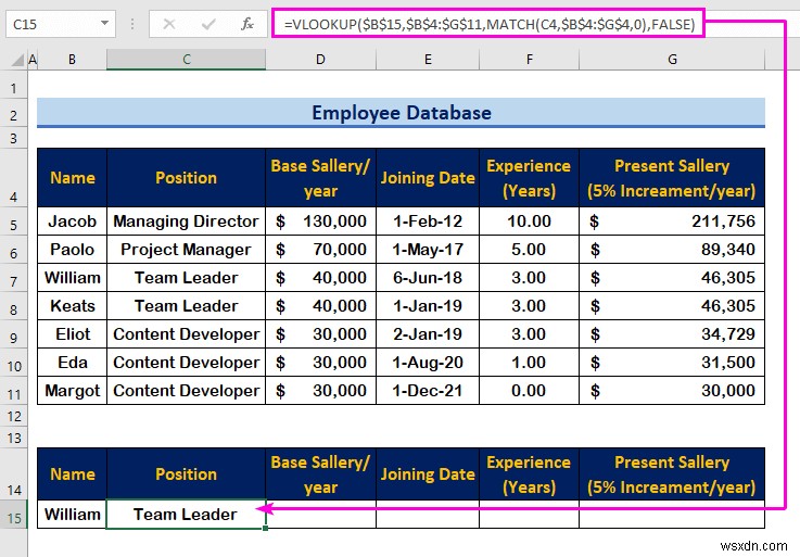 How to Create an Employee Database in Excel (with Easy Steps)