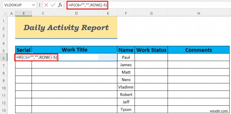 How to Make Daily Activity Report in Excel (5 Easy Examples)
