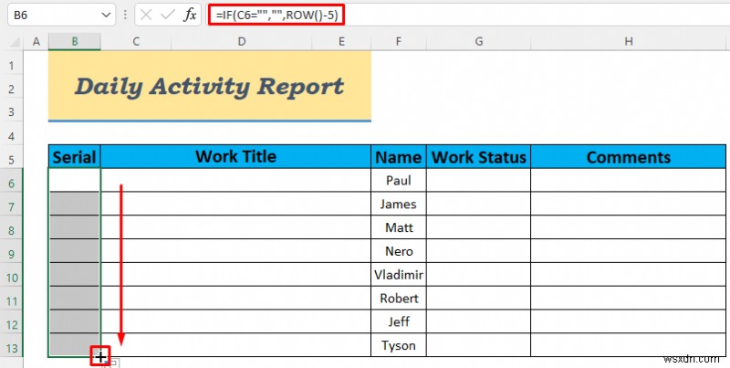 How to Make Daily Activity Report in Excel (5 Easy Examples)