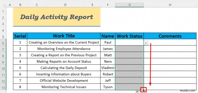 How to Make Daily Activity Report in Excel (5 Easy Examples)