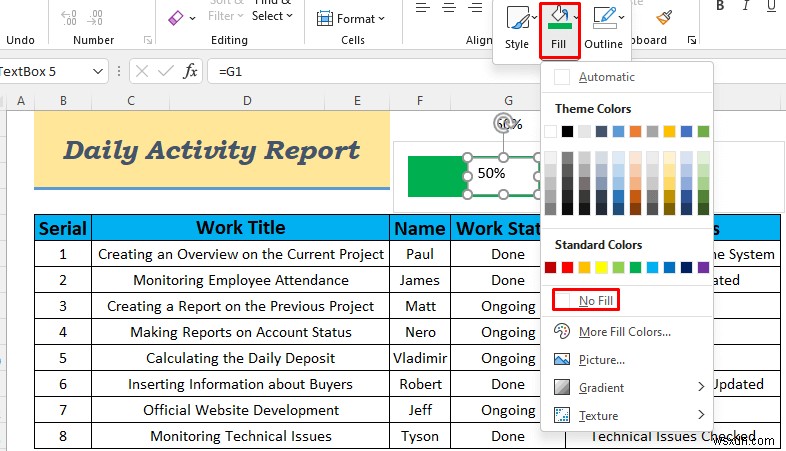 How to Make Daily Activity Report in Excel (5 Easy Examples)