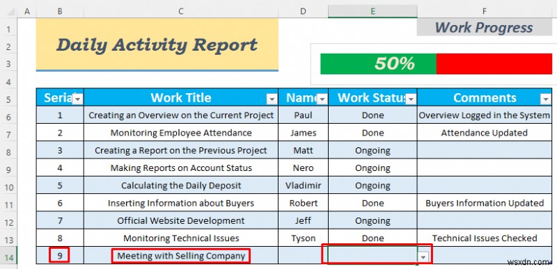 How to Make Daily Activity Report in Excel (5 Easy Examples)