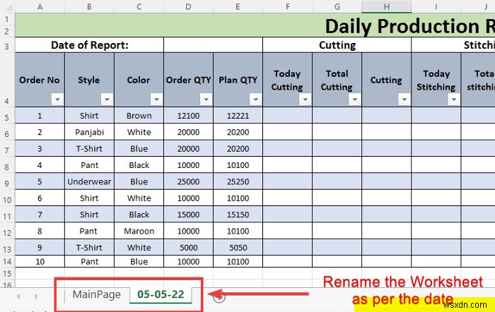 How to Make Daily Production Report in Excel (Download Free Template)