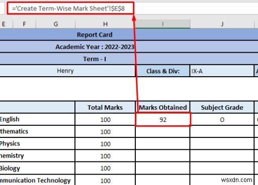 How to Make Report Card in Excel (Download Free Template)