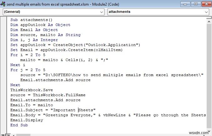 How to Send Multiple Emails from Excel Spreadsheet (2 Easy Methods)