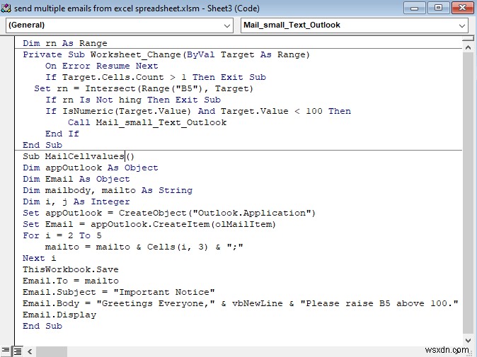 How to Send Multiple Emails from Excel Spreadsheet (2 Easy Methods)