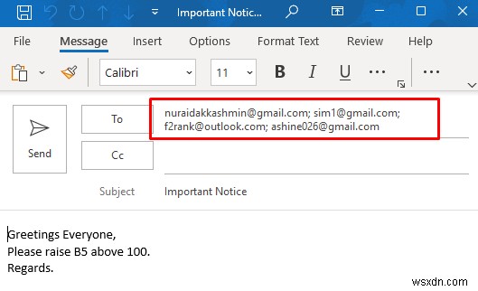 How to Send Multiple Emails from Excel Spreadsheet (2 Easy Methods)