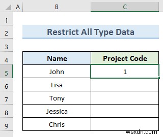 How to Restrict Data Entry in Excel Cell (2 Simple Methods)
