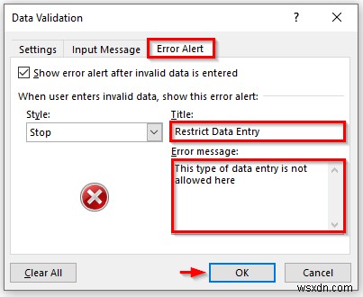 How to Restrict Data Entry in Excel Cell (2 Simple Methods)
