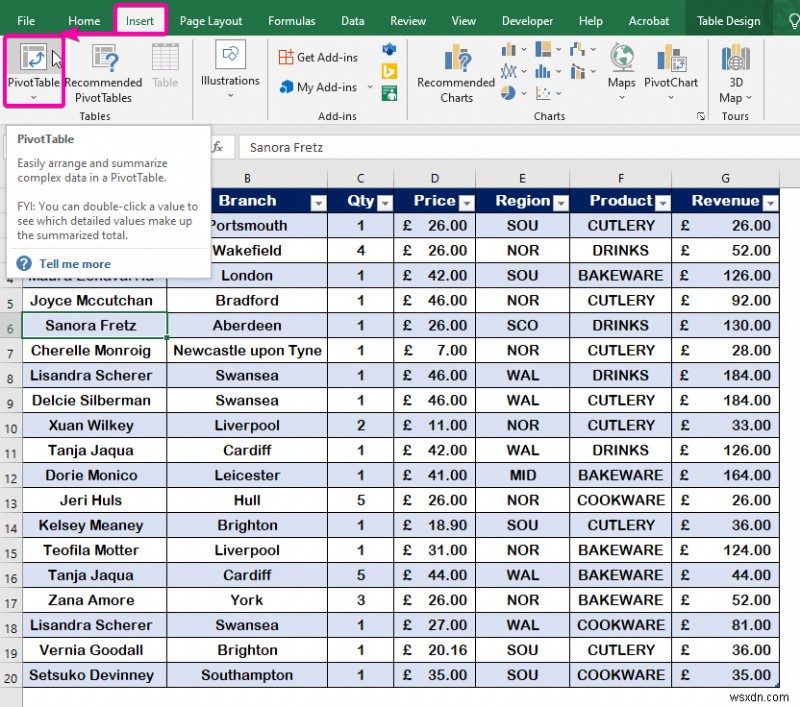 Connect Slicer to Multiple Pivot Tables from Different Data Source