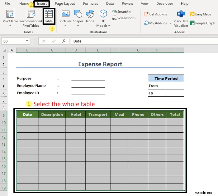 How to Create an Expense Report in Excel (With Easy Steps)