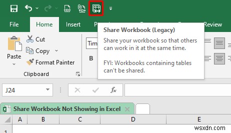 [Solved]: Share Workbook Not Showing in Excel (with Easy Steps)