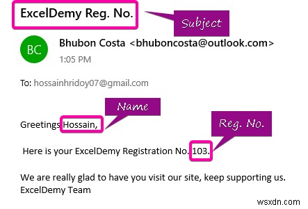 How to Send Email from Excel List (2 Effective Ways)