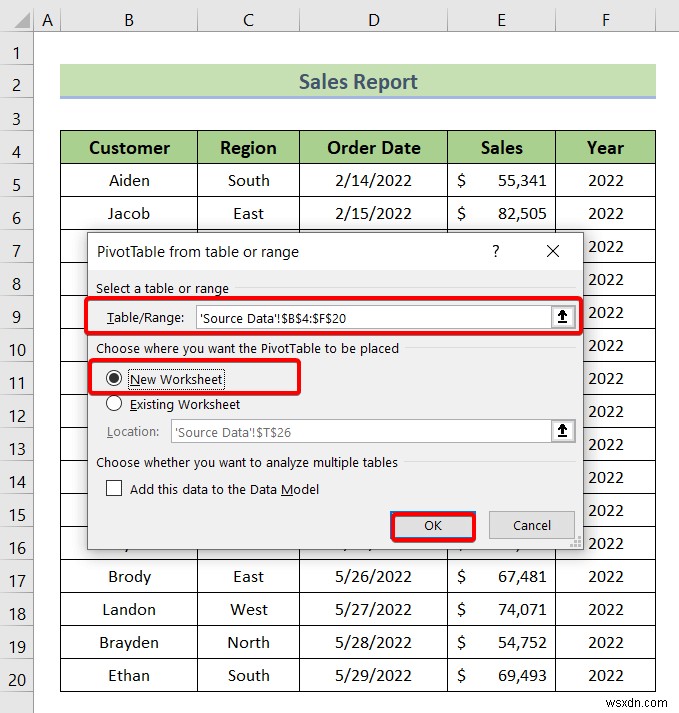 Excel Slicer for Multiple Pivot Tables (Connection and Usage)